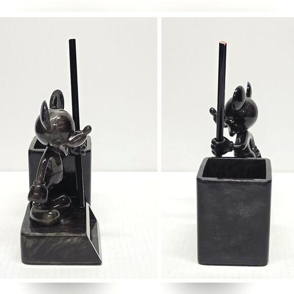 Vintage Disney Mickey Mouse Desk Organizer Notes Pen Pencil Holder - Picture 3 of 8